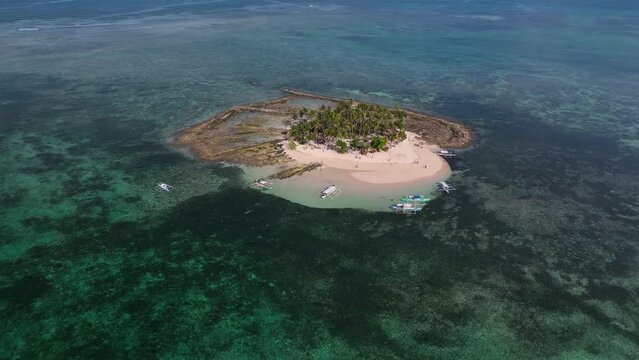 Aerial view of Guyam Island, Philippines.