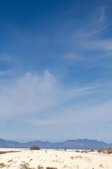 sand dunes and blue sky