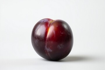 plums isolated on white background