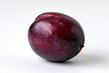 plums isolated on white background