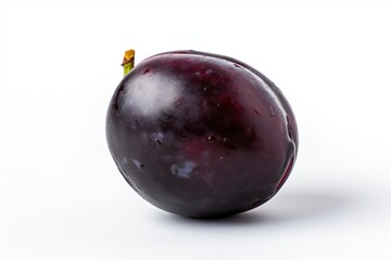 plums isolated on white background