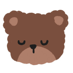 Bear cute emoticon