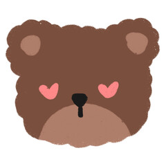Bear cute emoticon