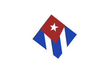 cuba flag icon, illustration of national flag design with elegance concept