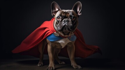 Super Hero Dog. Created with Generative AI.