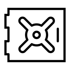 Fototapeta premium security line icon