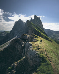 Fototapeta na wymiar Dolomite view scenic and colors in Italy