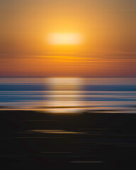 Motion of lights and sea in France