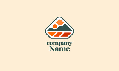 Sunset logo for all kinds of business