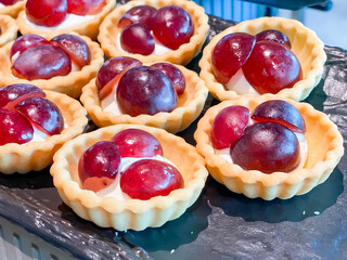 Fruit Cheesecake on disk ready to eat