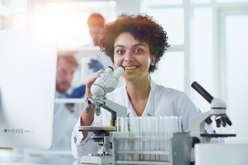 Female Scientist Working in The Lab