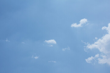 clouds in the blue sky