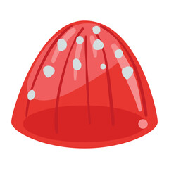 red jelly sweet dessert