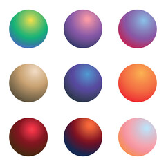 Set of color samples for graphic designer on white background