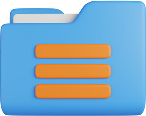 Obraz premium File Folder 3D Icon