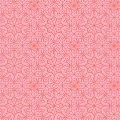 Monochrome geometric texture style flowers seamless
pattern.