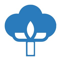 Cotton flower, cotton plant, fabric, farming, organic cotton icon