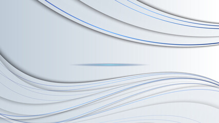 Modern white abstract presentation background with stripes lines