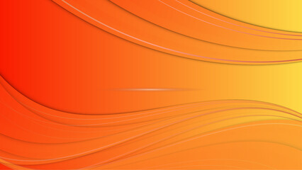 Modern orange abstract presentation background with stripes lines