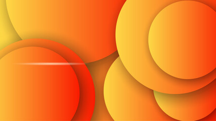 Vector abstract orange geometric shapes background