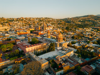 Obraz premium Panoramic aerial view of San Miguel de Allende, mexico