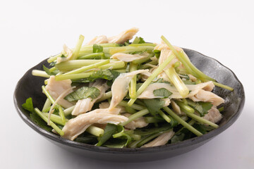 鶏ササミと三つ葉の和え物