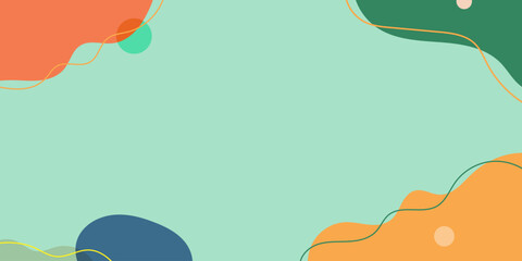 background with place for your text vector on green background.