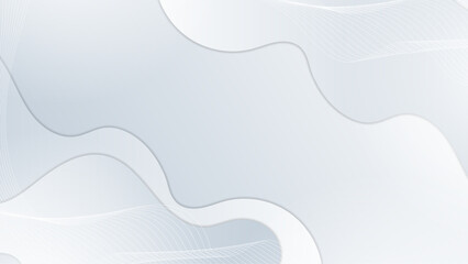 Geometric shapes abstract modern technology background design. Vector abstract graphic presentation design banner pattern wallpaper background web template white