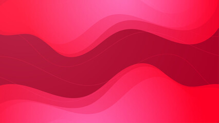 Vector abstract geometric shapes background red