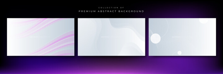 Modern abstract presentation background with stripes lines white