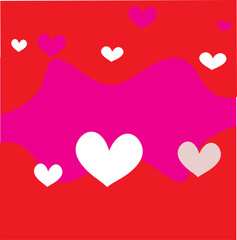 Background red love purple and white.For design banner,etc.