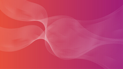 Vector gradient dynamic abstract lines background red