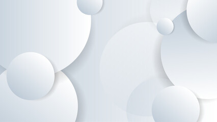 Modern geometric shapes 3d abstract technology background. Vector abstract graphic design banner pattern presentation background web template white