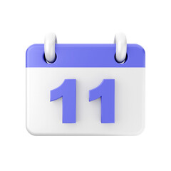 3d calendar icon illustration