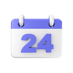 3d calendar icon illustration