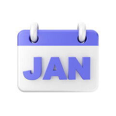 3d calendar icon illustration