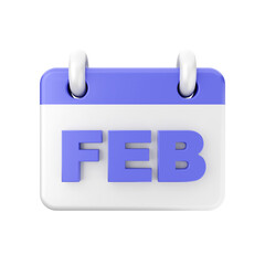 3d calendar icon illustration