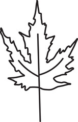 Obraz premium Leaf drawing