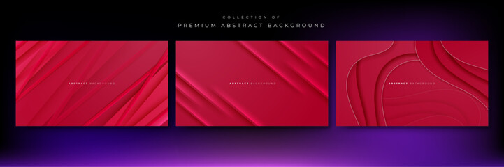 Vector gradient abstract background red
