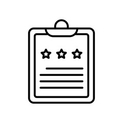 Feedback Icons with black outline style. user, ranking, service, angry, marketing, success, like. Vector illustration