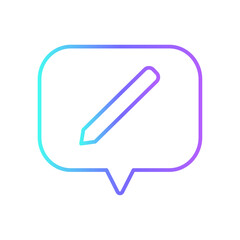 Feedback Icons with purple blue outline style. happy, product, test, ranking, reputation, star, smile. Vector illustration