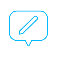 Feedback Icons with blue outline style. happy, product, test, ranking, reputation, star, smile. Vector illustration