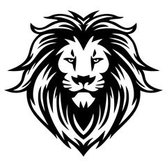 Lion Head Logo Vector Icon Illustration Mascot Design