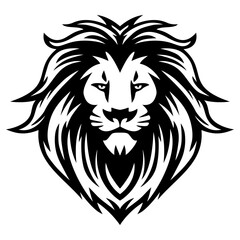 Fototapeta premium Lion Head Logo Icon Illustration Mascot Design 
