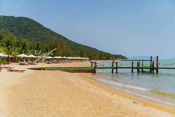 Sea beach. Orchid Island near Nha Trang in Vietnam.