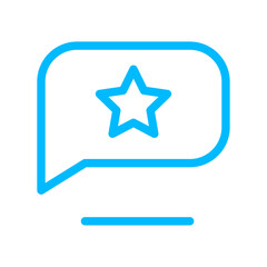 Review e-commerce icons collection with blue outline style. business, store, technology, web, retail, internet, buy. Vector Illustration