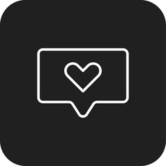 Like Feedback icon with black filled line style. social, hand, ok, up, good, thumb, love. Vector illustration