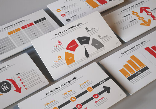 Company Profit and Loss Presentation Design Layout
