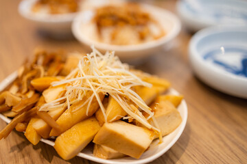 Taiwanese cuisine braised pork ear food meat