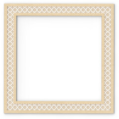 Wooden Frame with Cutout Border